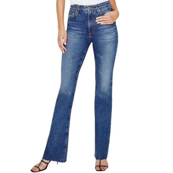 AG Adriano Goldshcmeid The Jesse Curvy Boot Cut Jeans Ladies 28 Dark Wash Jeans